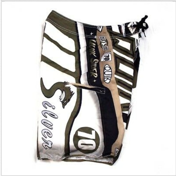 Quiksilver Board Shorts Surf Swim Trunks Size 30 - Picture 3 of 5